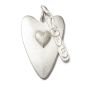 Preview: Herz L & Love M, Amulett Twin SilverShiny