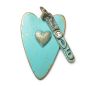 Preview: Herz L & Love M, Amulett Twin Türkis