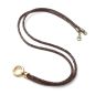 Preview: MoccaBrown Ibiza 88 GoldShiny, lange Leder Wechselkette