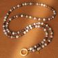 Preview: Seren 88 GoldShiny, lange Edelstein Wechselkette