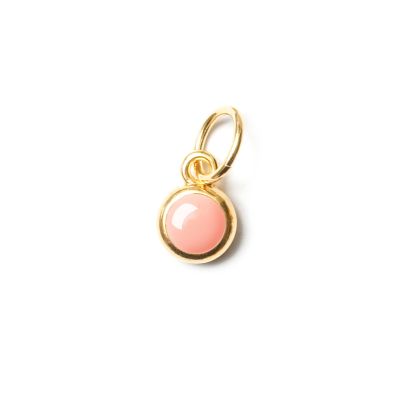 Disco Rosa, vergoldet mit 24K Feingold, Amulett XS
