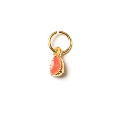 Drop Rosa, vergoldet mit 24K Feingold, Amulett XS