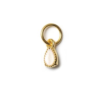 Drop Offwhite, vergoldet mit 24K Feingold, Amulett XS