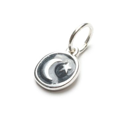 Moon Silver, versilbert mit 999er Feinsilber, Amulett S