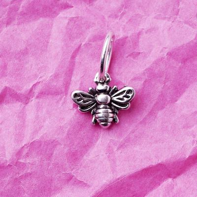 Talisman Biene, versilbert mit 999er Feinsilber, Amulett S
