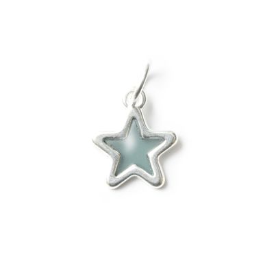 Stern Grey, versilbert mit 999er Feinsilber, Amulett S