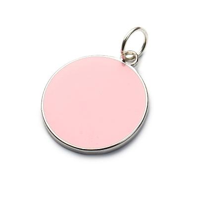 LolliPop Rosa, versilbert mit 999er Feinsilber, Amulett M