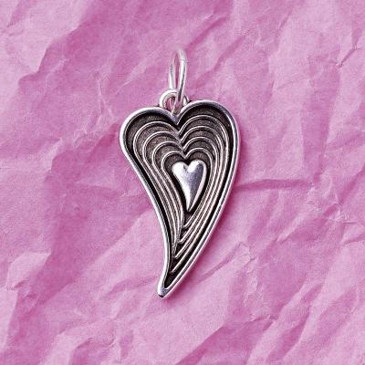 Amore, versilbert mit 999er Feinsilber, Amulett M