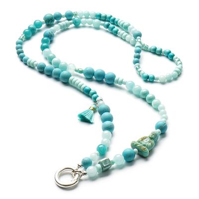 Happiness, 88 SilverShiny, lange Edelstein Wechselkette