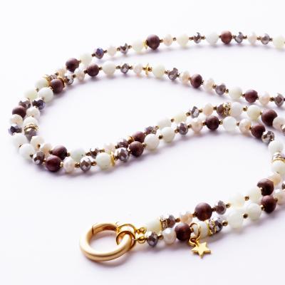 Tauriel 88 GoldShiny, lange Edelstein Wechselkette