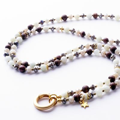 Tauriel 88 GoldShiny, lange Edelstein Wechselkette