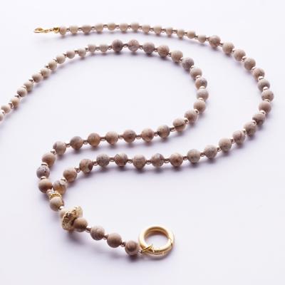 Arwen 88 GoldShiny, lange Edelstein Wechselkette
