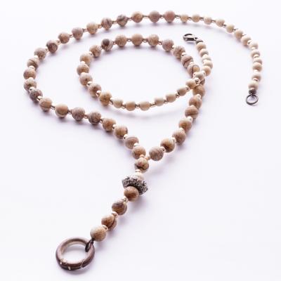 Arwen 88 Sahara, lange Edelstein Wechselkette