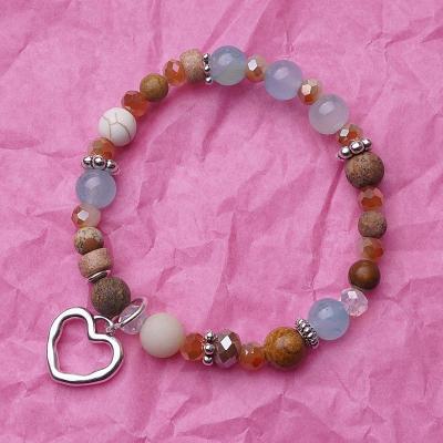 Saitos SilverShiny, Edelstein Armband