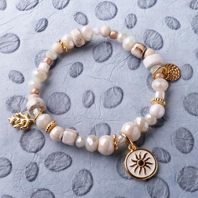 Aloha GoldShiny, Edelstein Armband