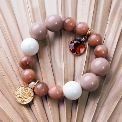 Naira Nature GoldShiny, Edelstein Armband