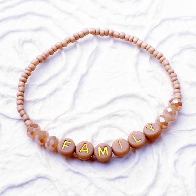 Boho Armband FAMILY Chocolate