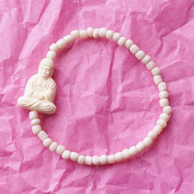 Boho Armband Buddha OffWhite