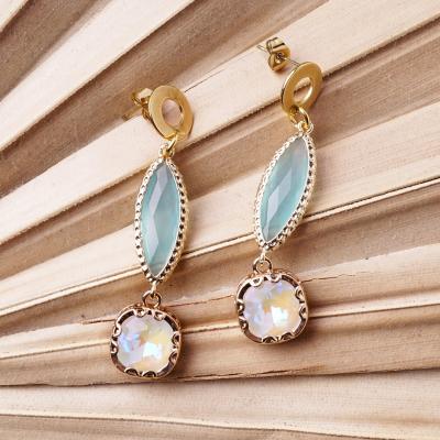 Chrystal Mint OffWhite, Ohrringe