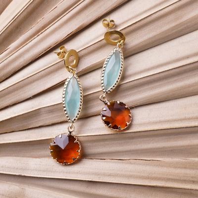 Chrystal Mint Cappuccino, Ohrringe