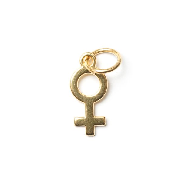 Venus, vergoldet mit 24K Feingold, Amulett XS