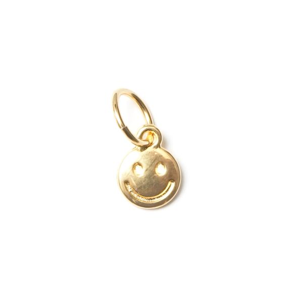 Smile, vergoldet mit 24K Feingold, Amulett XS