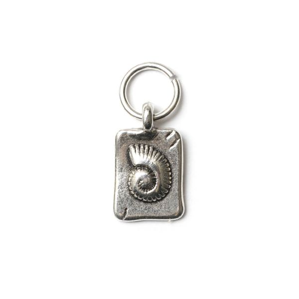 Muschel, versilbert mit 999er Feinsilber, Amulett XS