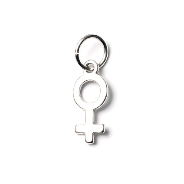 Venus, versilbert mit 999er Feinsilber, Amulett XS