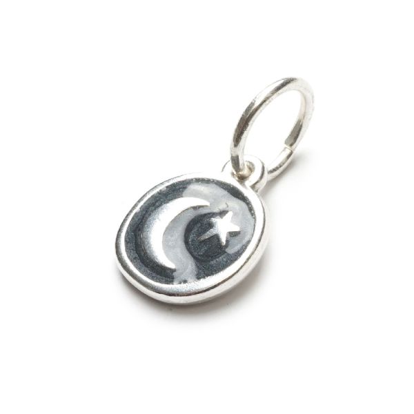Moon Silver, versilbert mit 999er Feinsilber, Amulett S