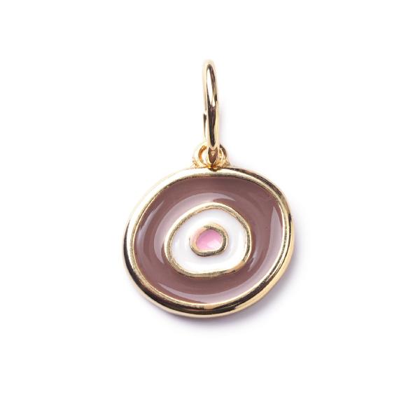 ArtDeco, vergoldet mit 24K Feingold, Amulett S