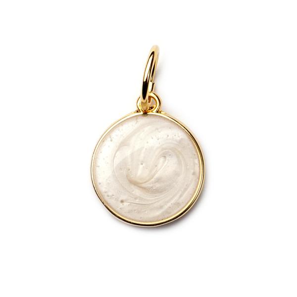 LolliPop Perlmutt, vergoldet mit 24K Feingold, Amulett S