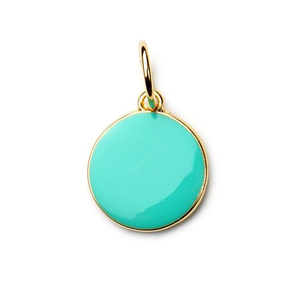 LolliPop Laguna, vergoldet mit 24K Feingold, Amulett S