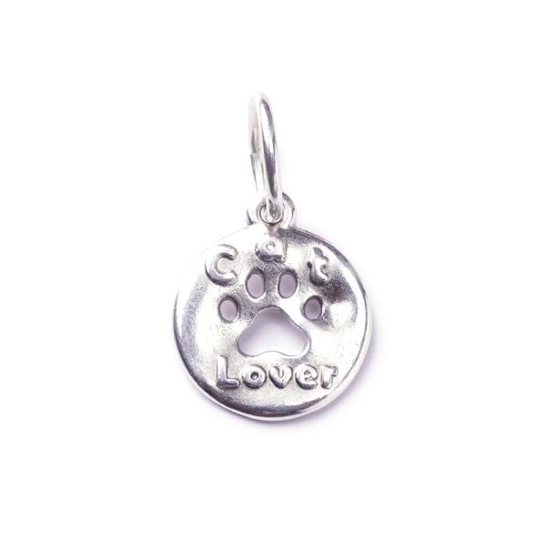 KatzenZauber, versilbert mit 999er Feinsilber, Amulett S