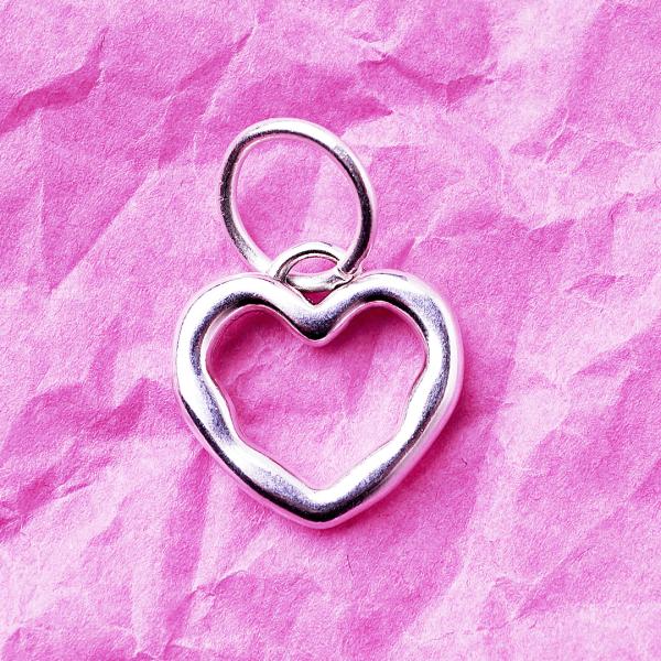 Amore, versilbert mit 999er Feinsilber, Amulett S