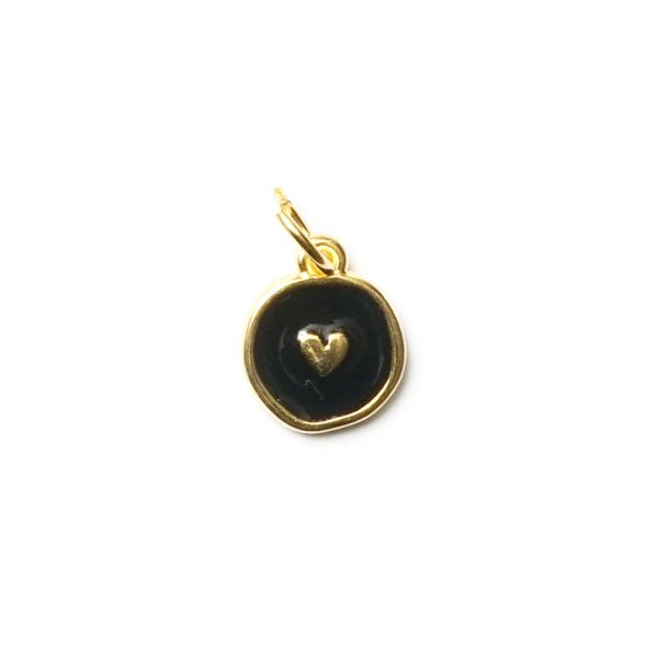 Herzchen, vergoldet mit 24K Feingold Gold, Amulett S