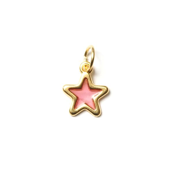 Stern Pink, vergoldet mit 24K Feingold, Amulett S