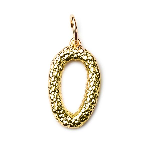 Loop, vergoldet mit 24K Feingold, Amulett M