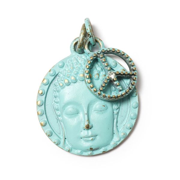 BuddhaSmile M & Peace S, Amulett Twin Türkis