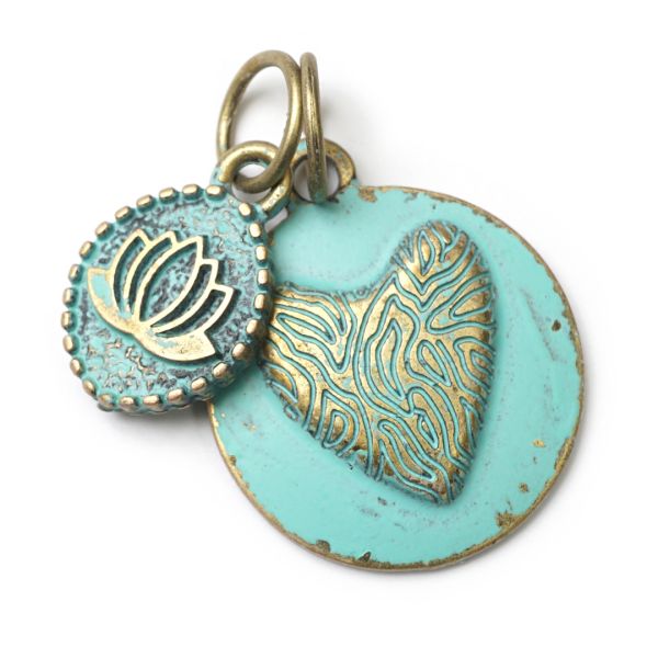 Amour M & Lotus S, Amulett Twin Türkis
