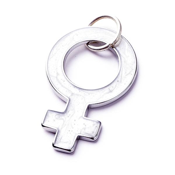 Venus, versilbert mit 999er Feinsilber, Amulett L