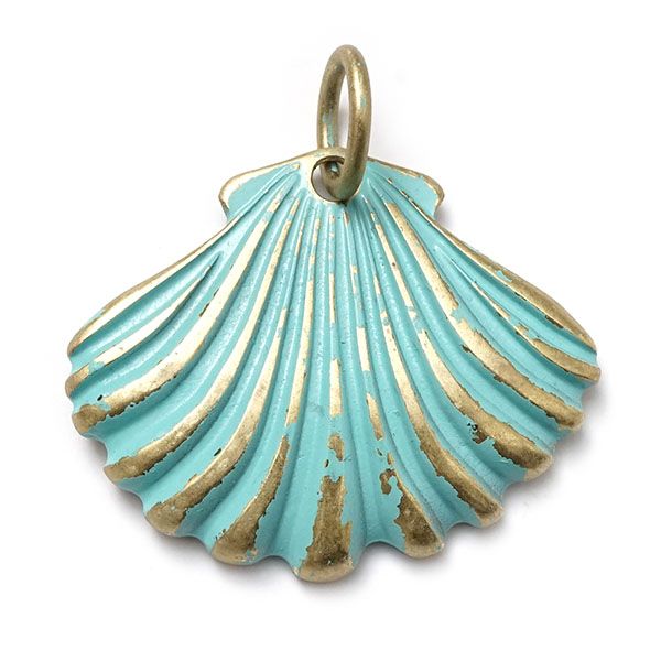 Muschel Türkis, Amulett L