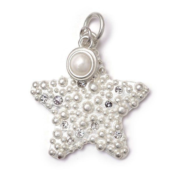 Star L & Perle S, Amulett Twin SilverShiny