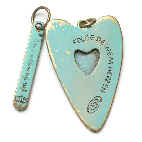 Herz L & Love M, Amulett Twin Türkis