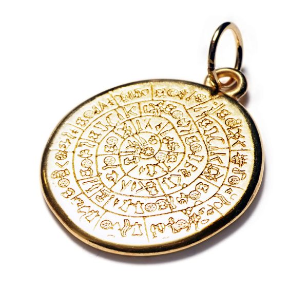 Phaistos, vergoldet mit 24K Feingold, Amulett L