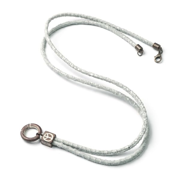 LightGrey Ibiza 88 Sahara, lange Leder Wechselkette