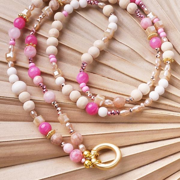 St.Vincent 88 GoldShiny, lange Edelstein Wechselkette