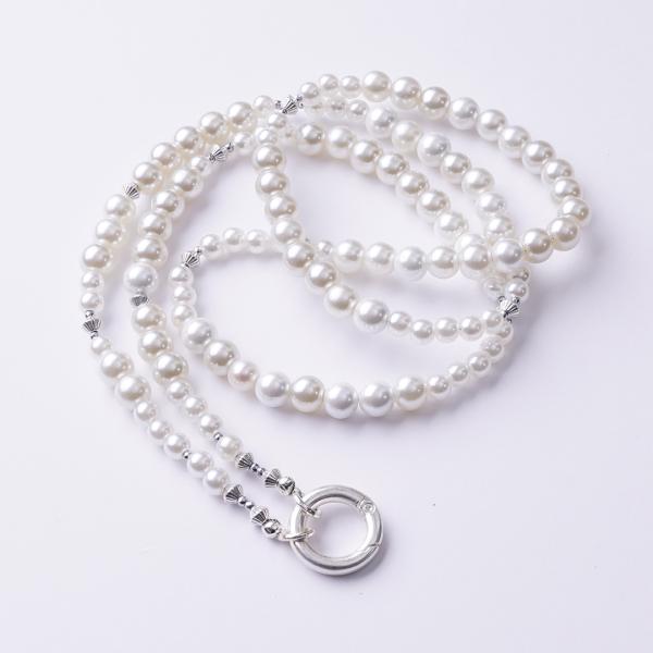 Moorea PerlenBeads 88 SilverShiny, lange Perlen Wechselkette