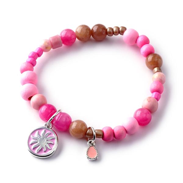 Pink Beach, Edelstein Armband