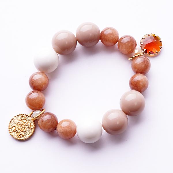 Naira Nature GoldShiny, Edelstein Armband