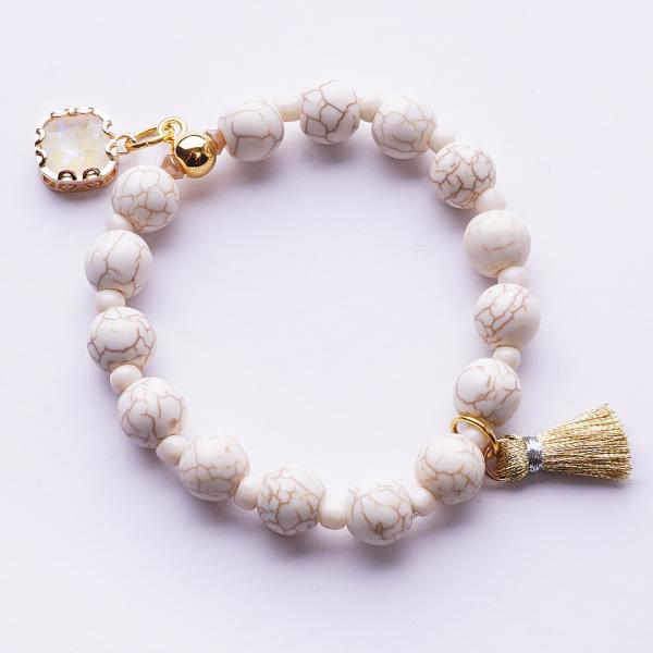 WhiteStar GoldShiny, Edelstein Armband